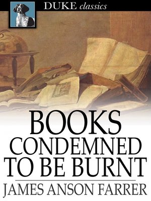 cover image of Books Condemned to Be Burnt